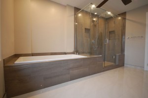 Beautiful Modern Soaker Bathtub and Shower